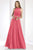 Clarisse - 3427 Two-Piece Lace Illusion A-Line Gown Special Occasion Dress 0 / Watermelon