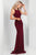 Clarisse - 3459 Strappy Jewel Sheath Dress Special Occasion Dress 0 / Wine