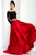 Clarisse - 3581 Two Piece Embellished Off-Shoulder Dress Special Occasion Dress 0 / Black/Red