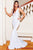 Clarisse - 3713 Plunging V-Neck Glitter Knit Mermaid Gown Special Occasion Dress