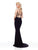 Clarisse - 3723 Beaded Halter Jersey Dress With Train Special Occasion Dress