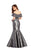 Clarisse - 4932 Scalloped Overlay Off-Shoulder Mermaid Gown Special Occasion Dress