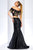 Clarisse - 4955 Two Piece Multi-Color Embroidered Mermaid Dress Evening Dresses 0 / Black/Multi