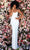 Clarisse - 800255 Spaghetti Strap Open Back Sheath Long Dress Evening Dresses 00 / White