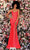 Clarisse - 800259 Sleeveless Scoop Neck Strappy Open Back Mermaid Gown Evening Dresses 00 / Neon Red