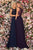 Clarisse - 8025 Sleeveless Embroidered Bodice Chiffon A-Line Gown Prom Dresses 0 / Eggplant