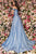 Clarisse - 8049 Off Shoulder Metallic Glitter Overskirt Gown Evening Dresses