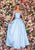 Clarisse - 8057 Off Shoulder Jeweled Crystal Neck Silk Gown Evening Dresses