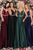 Clarisse - 8087 Deep V-neck Shimmer Taffeta A-line Dress Evening Dresses 0 / Black