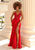 Clarisse - 810145 Lace Bodice Chiffon Gown Prom Dresses 0 / Red