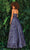 Clarisse - 810168 Striped V-Neck Ballgown Prom Dresses