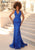 Clarisse - 810171 Sequin Halter Mermaid Gown Prom Dresses 00 / Royal