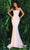 Clarisse - 810232 Square Neck Trumpet Gown Prom Dresses 0 / Iridescent Blush