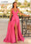 Clarisse - 810282 Low Tie Back A-Line Gown Prom Dresses 00 / CelestialPink