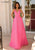 Clarisse - 810297 Sequin V-Neck Gown Prom Dresses 0 / BubblegumPink
