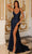 Clarisse 810440 - Beaded Mermaid Prom Dress Special Occasion Dress 00 / Navy
