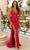 Clarisse 810451 - High Slit Lace Prom Dress Special Occasion Dress 00 / Raspberry