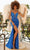 Clarisse 810451 - High Slit Lace Prom Dress Special Occasion Dress 00 / Royal
