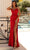 Clarisse 810525 - Fitted Corset Prom Dress Special Occasion Dress 00 / Scarlet