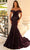 Clarisse 810535 - Off Shoulder Sequin Prom Dress Special Occasion Dress 0 / Midnight Purple