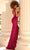 Clarisse 810539 - Asymmetrical Neck Sequined Sheath Gown
