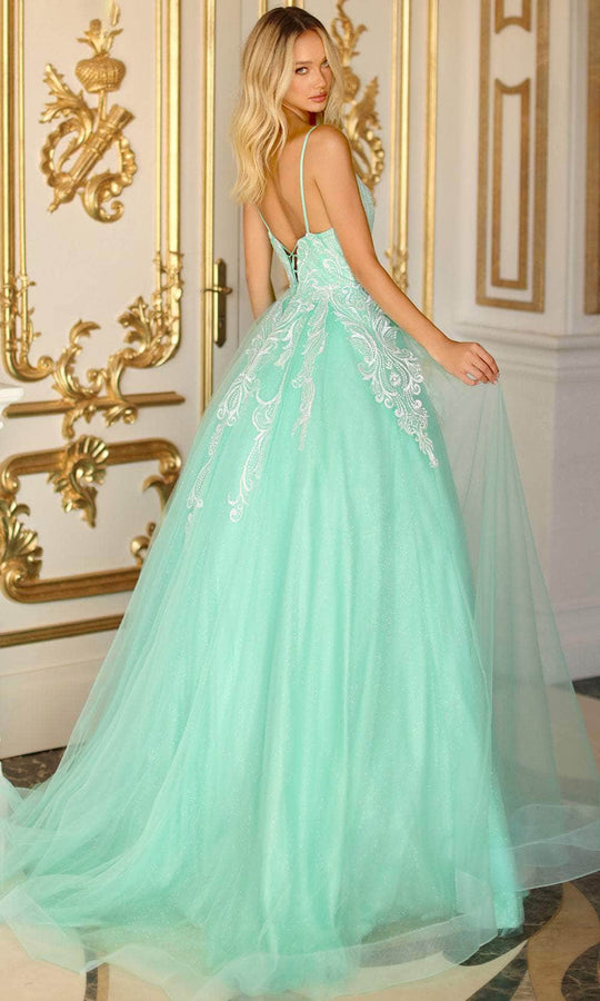Clarisse 810600 - Beaded Appliqued Sleeveless Ballgown