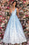 Clarisse - 8137 Sexy V-Neckline Racer Back Ball Gown Prom Dresses 0 / Winter Blue