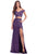 Clarisse - 8148 Two Piece Off-Shoulder Sheath Dress Prom Dresses 0 / Dark Fuchsia