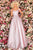 Clarisse - 8231 Off-Shoulder Pleated Ballgown Ball Gowns 0 / Silver/Blush