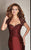 Clarisse - Cap Sleeve Lace Queen Anne Mermaid Gown M6256 - 1 Pc. Ruby in size 6 Available CCSALE