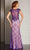 Clarisse - M6236 Sheer Lace Applique Evening Gown Special Occasion Dress