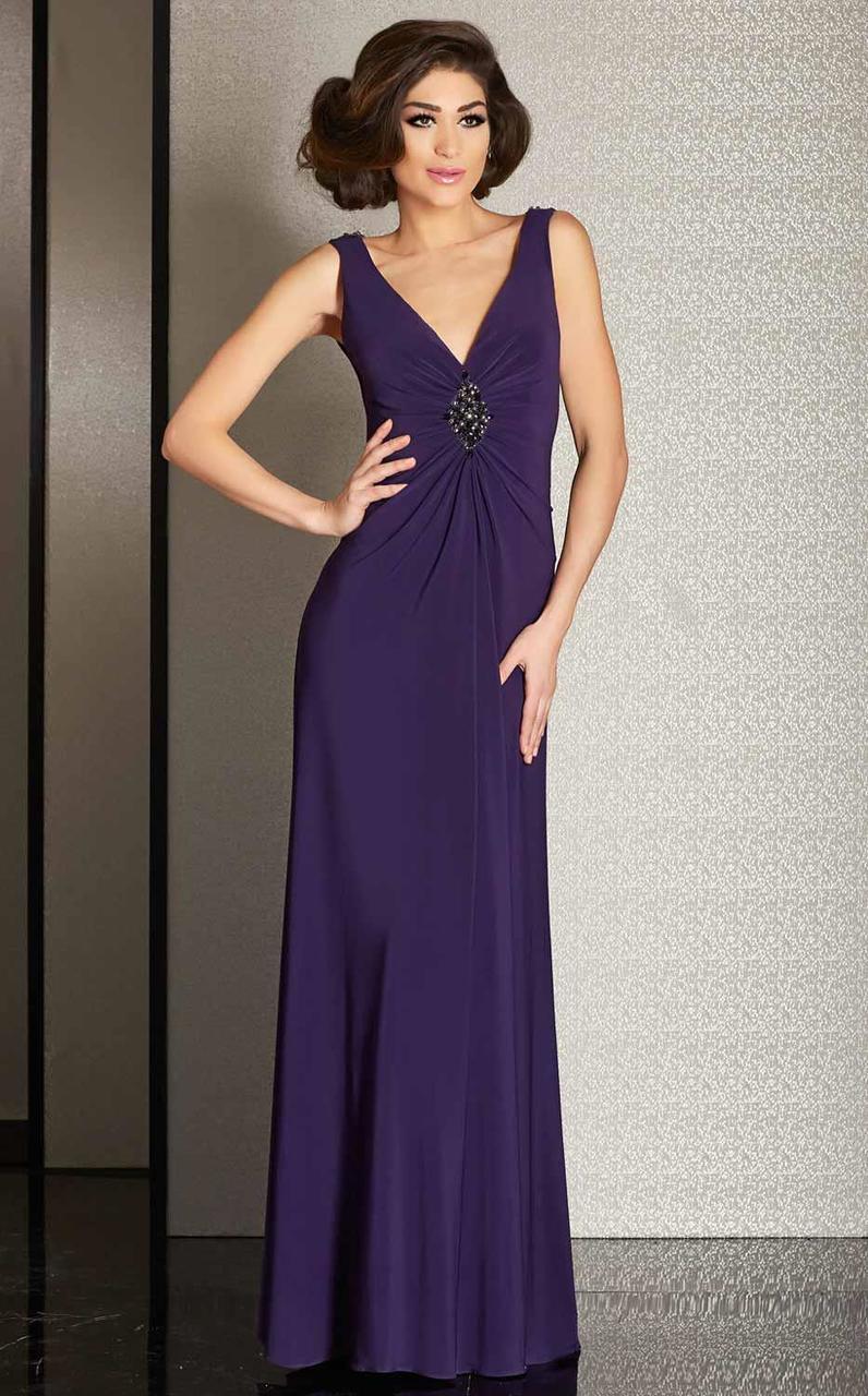 Clarisse - M6252 Classic V-Neckline Evening Gown – Couture Candy
