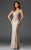 Clarisse - M6416 Intricate Floral Applique Sheath Gown Special Occasion Dress