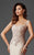 Clarisse - M6416 Intricate Floral Applique Sheath Gown Special Occasion Dress