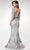 Clarisse - M6502 Quarter Sleeve Lace Appliqued Mesh Trumpet Gown Mother of the Bride Dresses