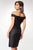 Clarisse - M6561 Beaded Brocade Off-Shoulder Tulip Dress Special Occasion Dress