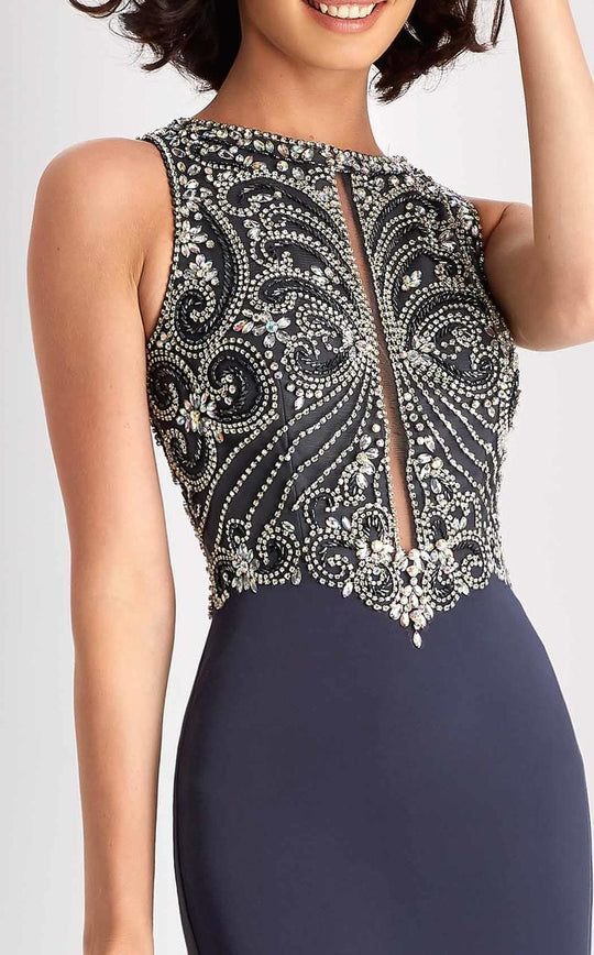 Clarisse - s3075 Embellished Jewel Column Dress