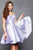 Clarisse - S3442 Bare Off Shoulder A Line Cocktail Dress Cocktail Dresses 0 / Lilac