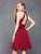 Clarisse - S3528 Lace Halter Neck Chiffon A-line Dress Special Occasion Dress