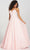 Colette For Mon Cheri CL12204 - Beaded Lace A-line Gown Prom Dresses 00 / Blush