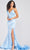 Colette For Mon Cheri CL12231 - Plunging Back Prom Gown Prom Dresses 00 / Ocean Blue