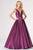 Colette for Mon Cheri - CL19827 Illusion Plunged V Neck Mikado Gown Ball Gowns