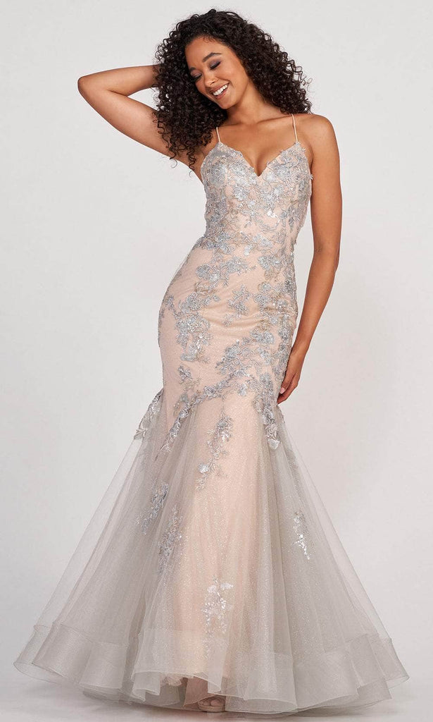 Colette for Mon Cheri CL2004 - Beaded Lace Mermaid Dress 8 / Silver/Nude - Shop Colette for Mon Cheri dresses on Couture Candy at CoutureCandy.com Colette for Mon Cheri CL2004 - Beaded Lace Mermaid Dress 8 / Silver/Nude - Shop Colette for Mon Cheri dresses on Couture Candy at CoutureCandy.com