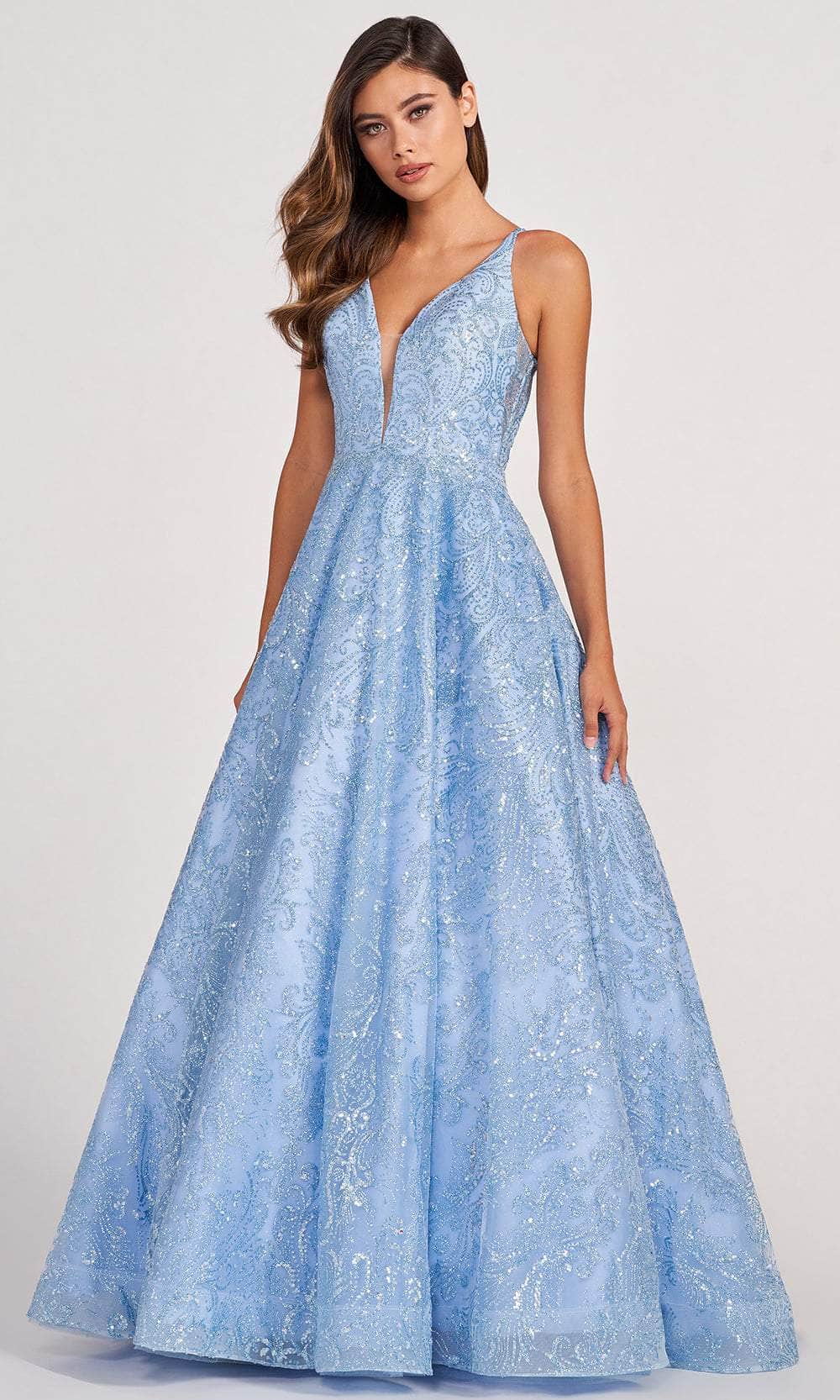 2024 Long Light Blue Prom Dress
