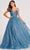 Colette for Mon Cheri CL2018 - Sparkling Laced Ballgown Ball Gowns 00 / Dusty Blue