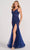 Colette for Mon Cheri CL2024 - Sleeveless Back Cut-Out Evening Dress Prom Dresses 00 / Navy