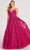 Colette for Mon Cheri CL2026 - Sleeveless Lace-Applique Ballgown Ball Gowns 00 / Fuchsia