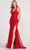 Colette for Mon Cheri CL2027 - Halter V-Neck Open Back Evening Gown Evening Dresses