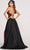 Colette for Mon Cheri CL2039 - Glittered Floral A-line Slit Gown Evening Dresses