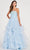 Colette for Mon Cheri CL2055 - Strapless Ruffles Evening Dress Evening Dresses 00 / Lt.Blue